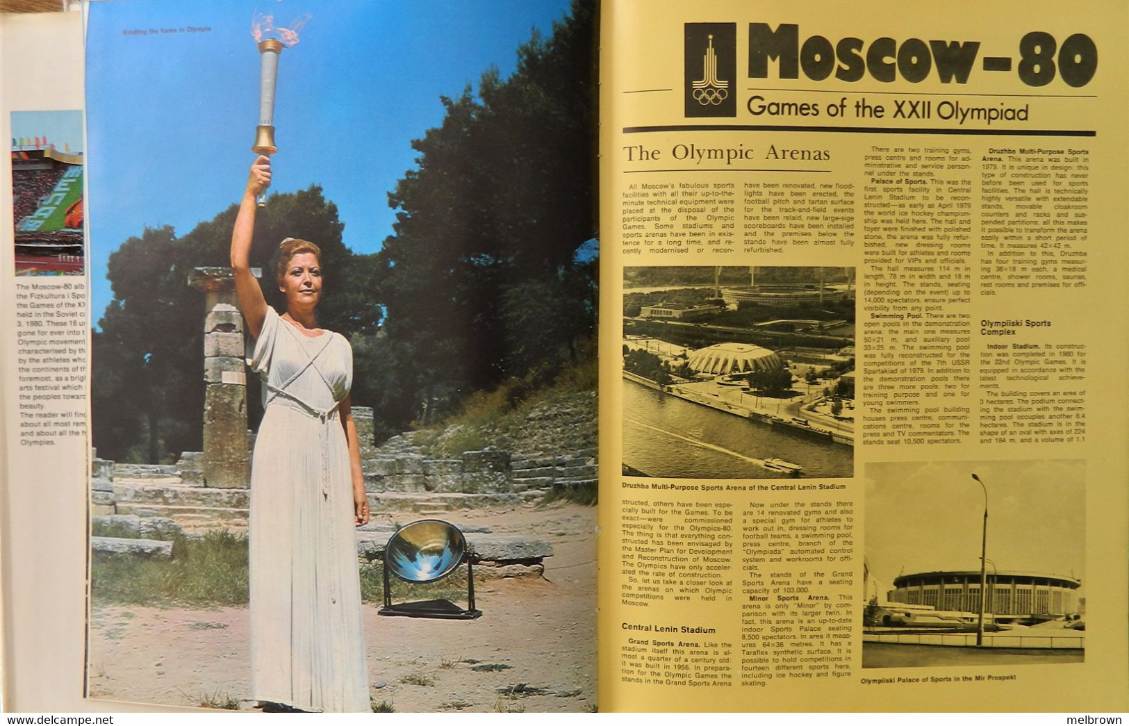 MOSCOW 1980 OLYMPICS. ENGLISH VERSION COLLECTIBLE SOUVENIR BOOK - 1950-Oggi
