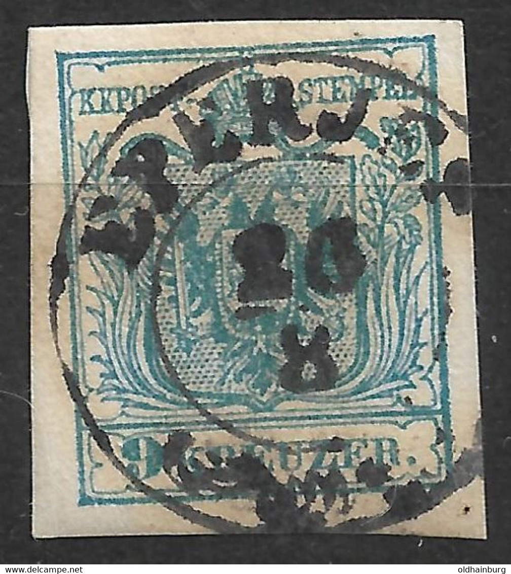 4131e: Österreich 1850, Stempel EPERJES, Slowakei- Vorläufer (heute Prešov) Mit Ungarnstempel - Abarten Und Kuriositäten