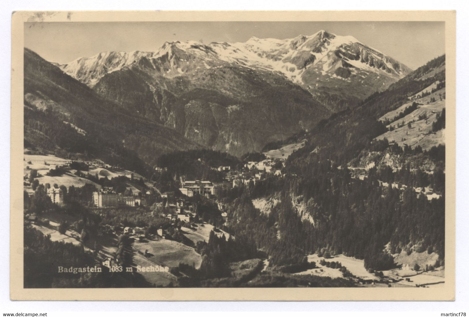 Österreich Badgastein 1083 M Seehöhe Gel. 1952 - St. Johann Im Pongau