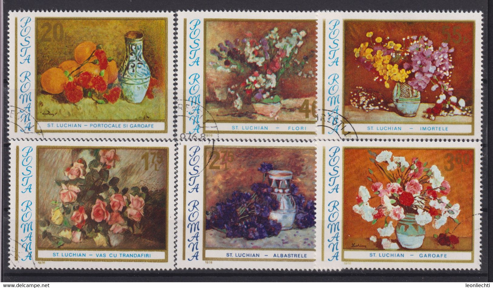 Rumänien Lot ° Blumen Briefmarken Gestempelt /  Stamps Stamped /  Timbres Oblitérés - Verzamelingen