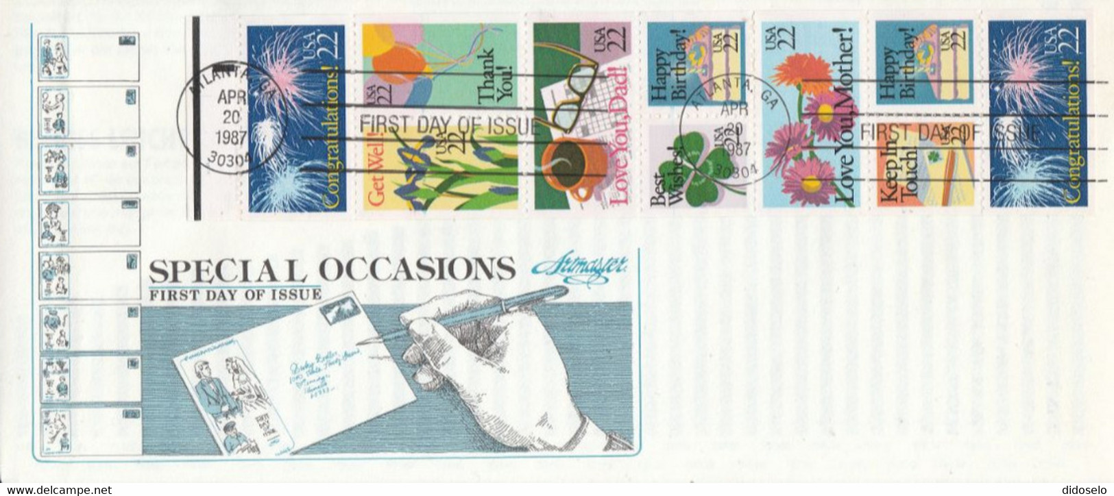 USA - 1987 - Special Occasions - FDC - 1981-1990