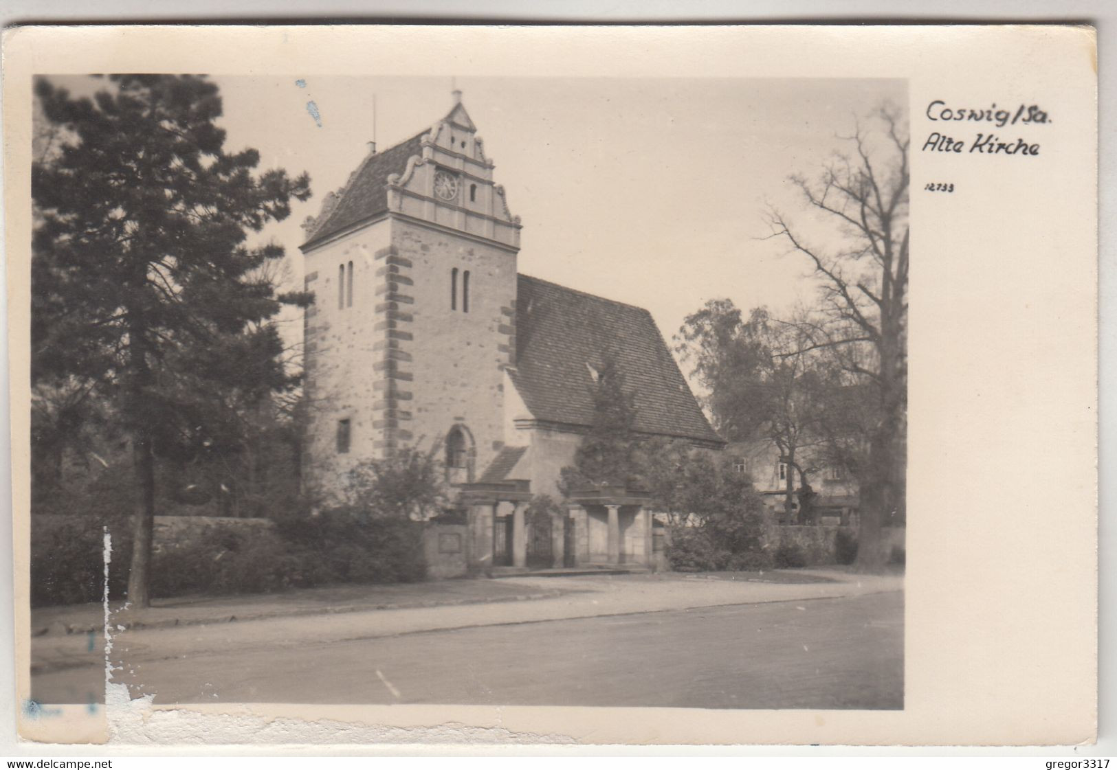 C2360) COSWIG - Sachsen - Alte KIRCHE - Tolle Alte AK - 1955 - Coswig