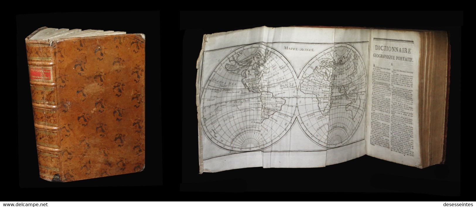 [MAPS GEOGRAPHIE Imp. CAEN] VOSGIEN (François-Léopold) - Dictionnaire Géographique Portatif. 1795. - 1701-1800