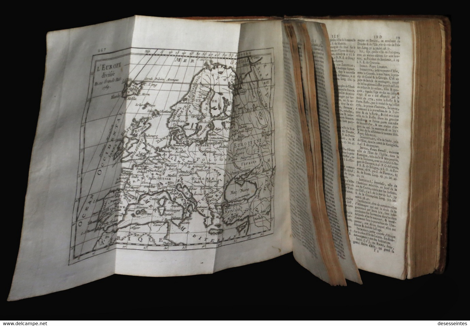 [MAPS GEOGRAPHIE Imp. CAEN] VOSGIEN (François-Léopold) - Dictionnaire Géographique Portatif. 1795. - 1701-1800