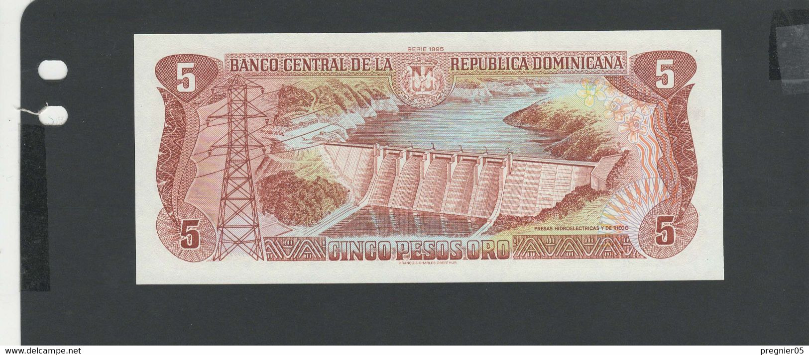 DOMINICAINE - Billet 5 Pesos 1995 NEUF/UNC Pick.152 - Dominicaine