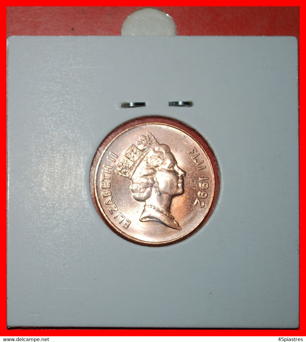 * CANADA (1990-2001): FIJI ★ 2 CENTS 1992! PALM FAN UNC IN HOLDER! ELIZABETH II (1953-2022) LOW START ★ NO RESERVE! - Fidschi