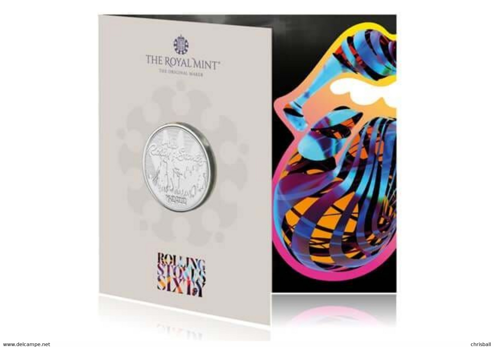 UK Five Pound £5 2022 Rolling Stones BUNC Coin - 2 Pounds