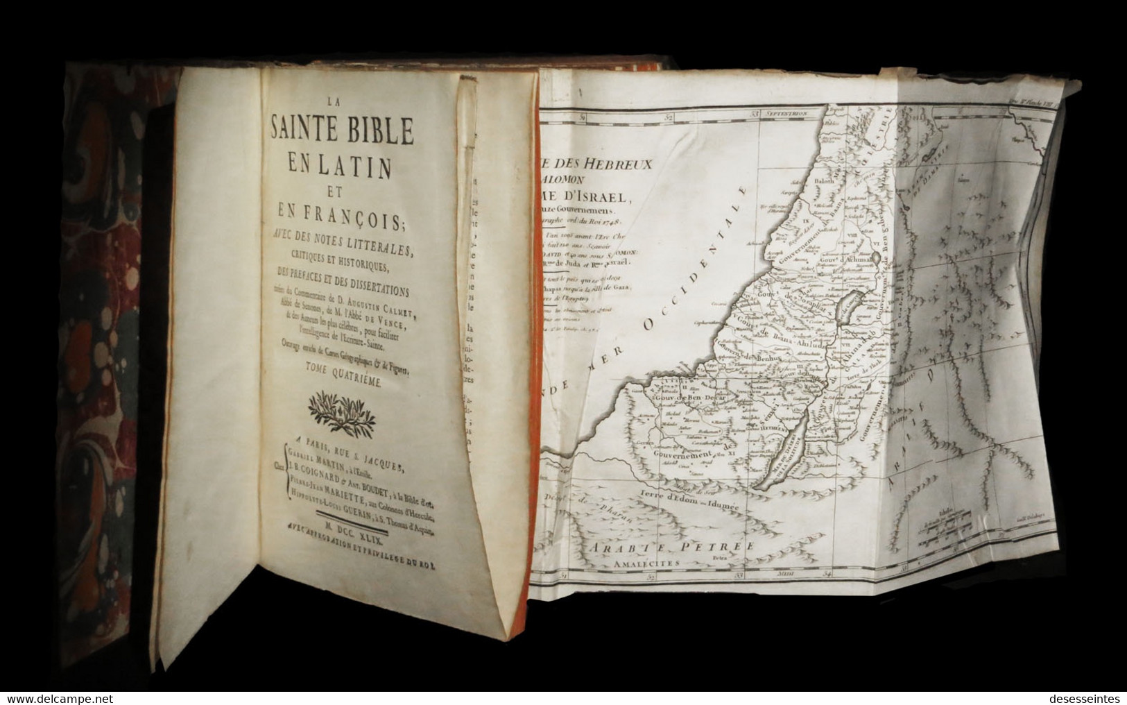 [THEOLOGIE In-4] CALMET (Augustin) - La Sainte Bible. 1749. - 1701-1800