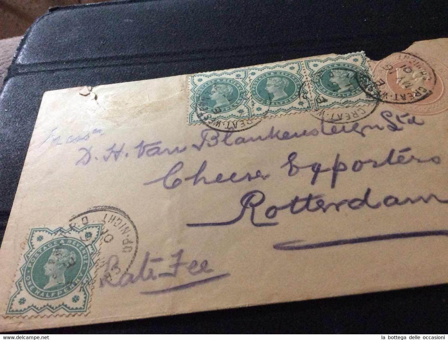 Gran Bretagna Greit Britain Histoire Postale  London  For Rotterdam Tres Rare - Lettres & Documents