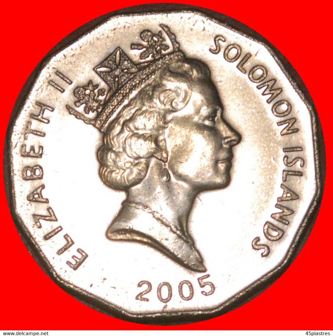 * SHIP (1990-2005): SOLOMON ISLANDS ★ 50 CENTS 2005 UNC MINT LUSTRE!  LOW START ★ NO RESERVE! - Solomon Islands