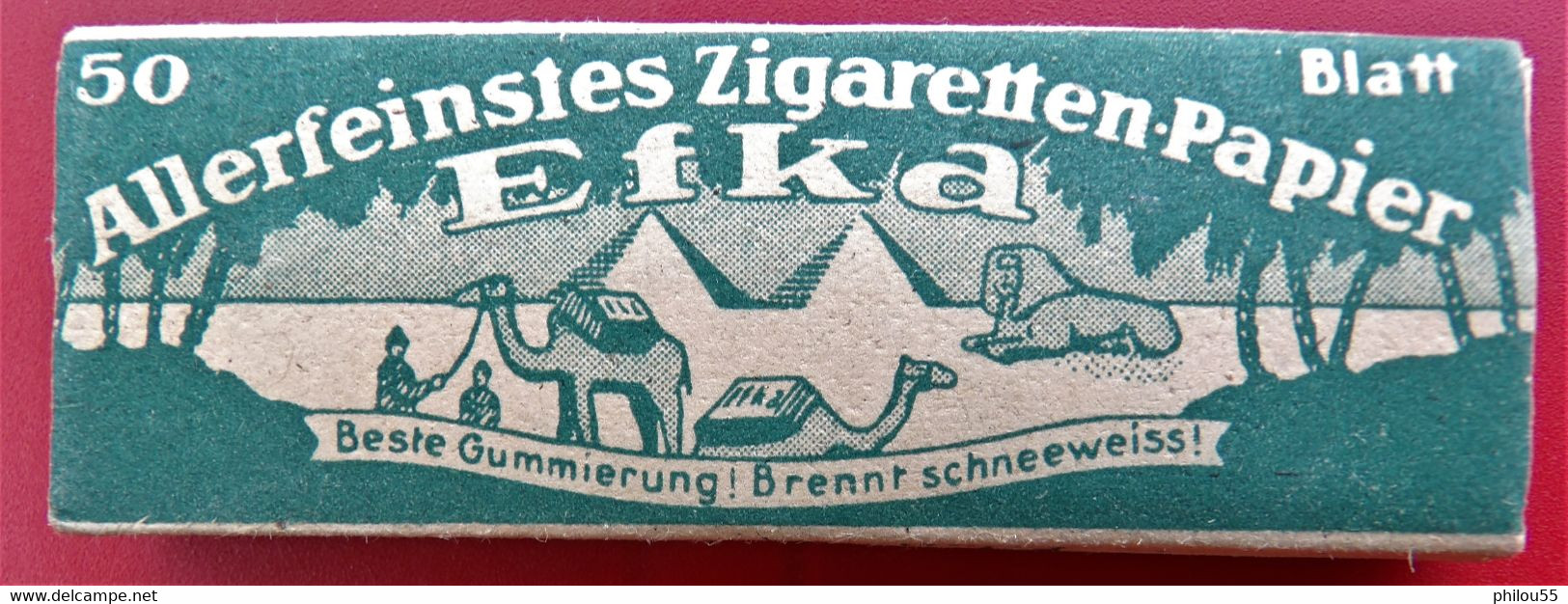 COLLECTION  Carnet De Feuilles A Cigarettes EFKA PYRAMIDEN WW2 - Andere & Zonder Classificatie