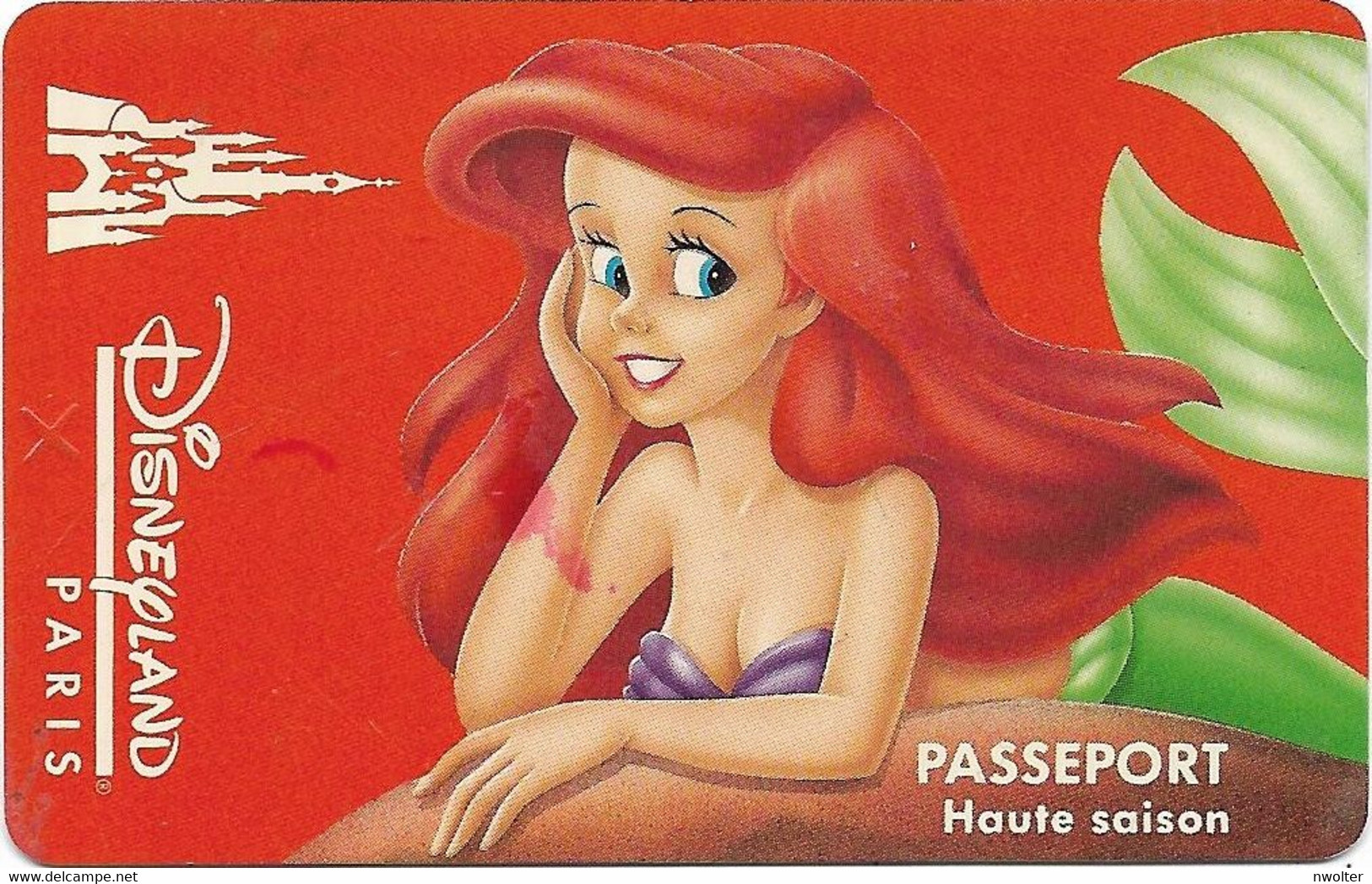 @+ Passeport Disneyland Paris N° 11 : La Petite Sirène (Adulte) - Logo Disneyland Paris - Disney Passports