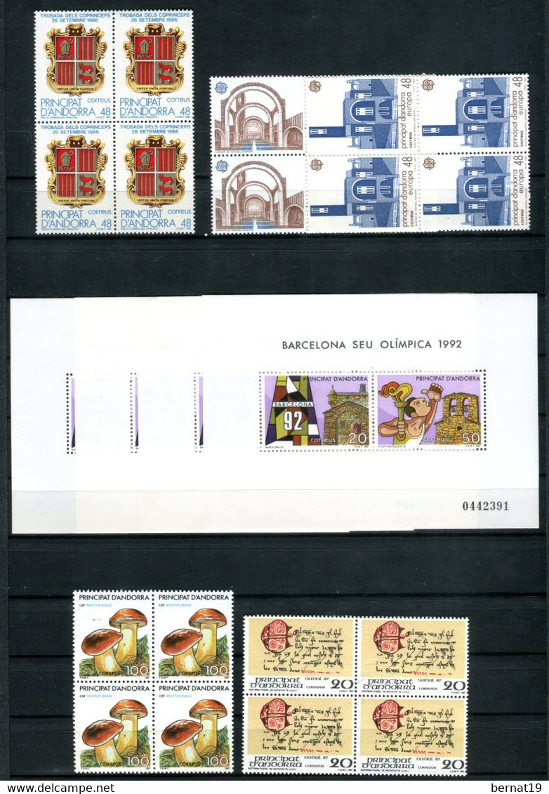 Andorra 1987 Completo X 4 ** MNH. - Collections