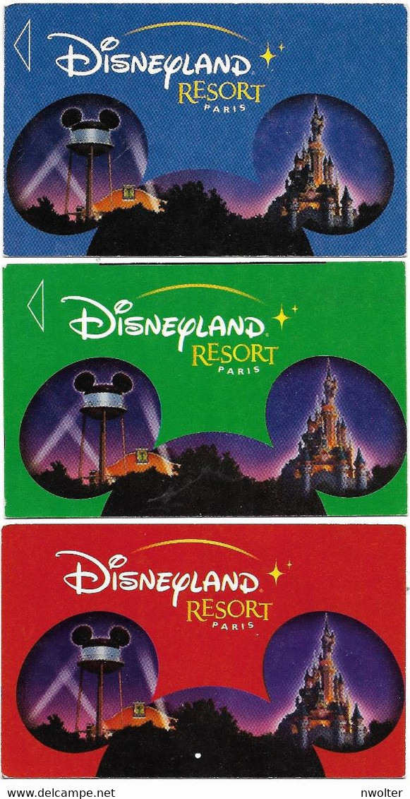 @+ Passeport Disneyland Paris : Lot De 3 Cartes Mickey - Deux Parcs (France) - Passeports Disney