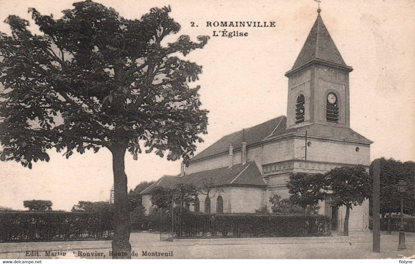 Romainville - La Place De L'église - Romainville