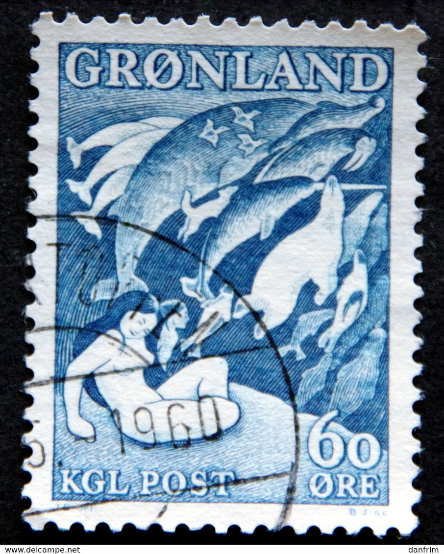 Greenland 1957  Legend.  MiNr.39  ( Lot H 773 ) - Oblitérés