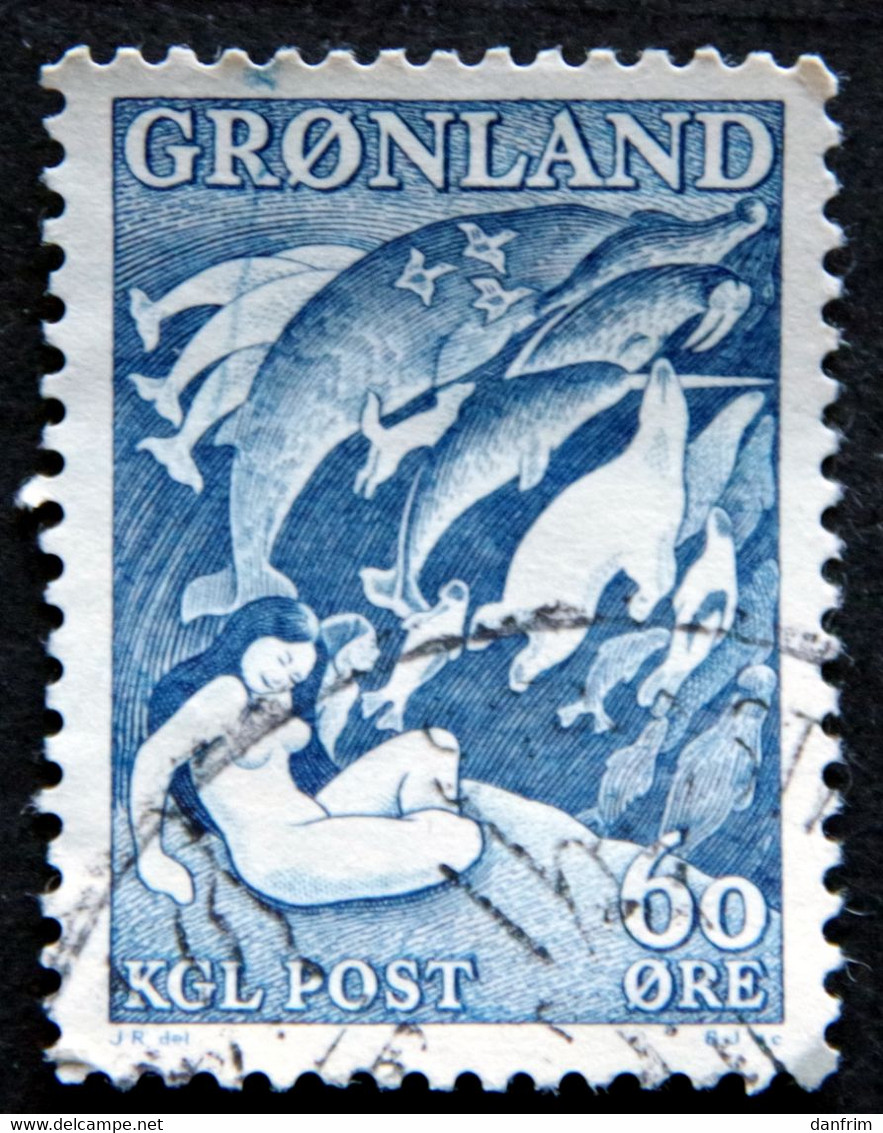Greenland 1957  Legend.  MiNr.39  ( Lot H 782 ) - Gebraucht
