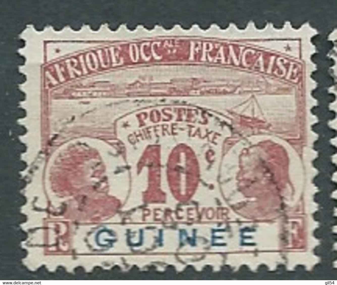 Guinée Française  - Taxe - Yvert N° 9 Oblitéré  -  AE 17741 - Otros & Sin Clasificación