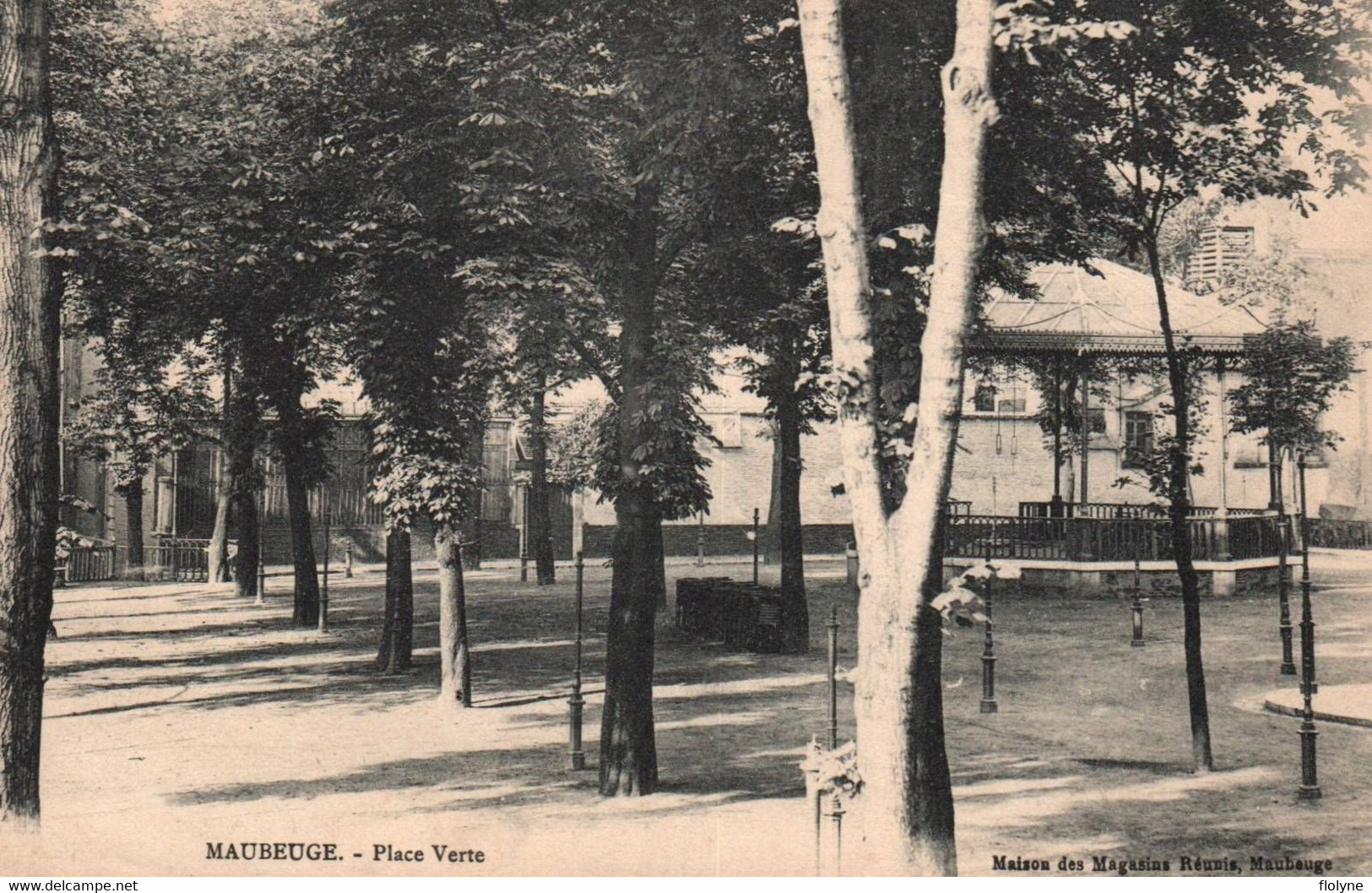 Maubeuge - La Place Verte - Kiosque à Musique - Maubeuge