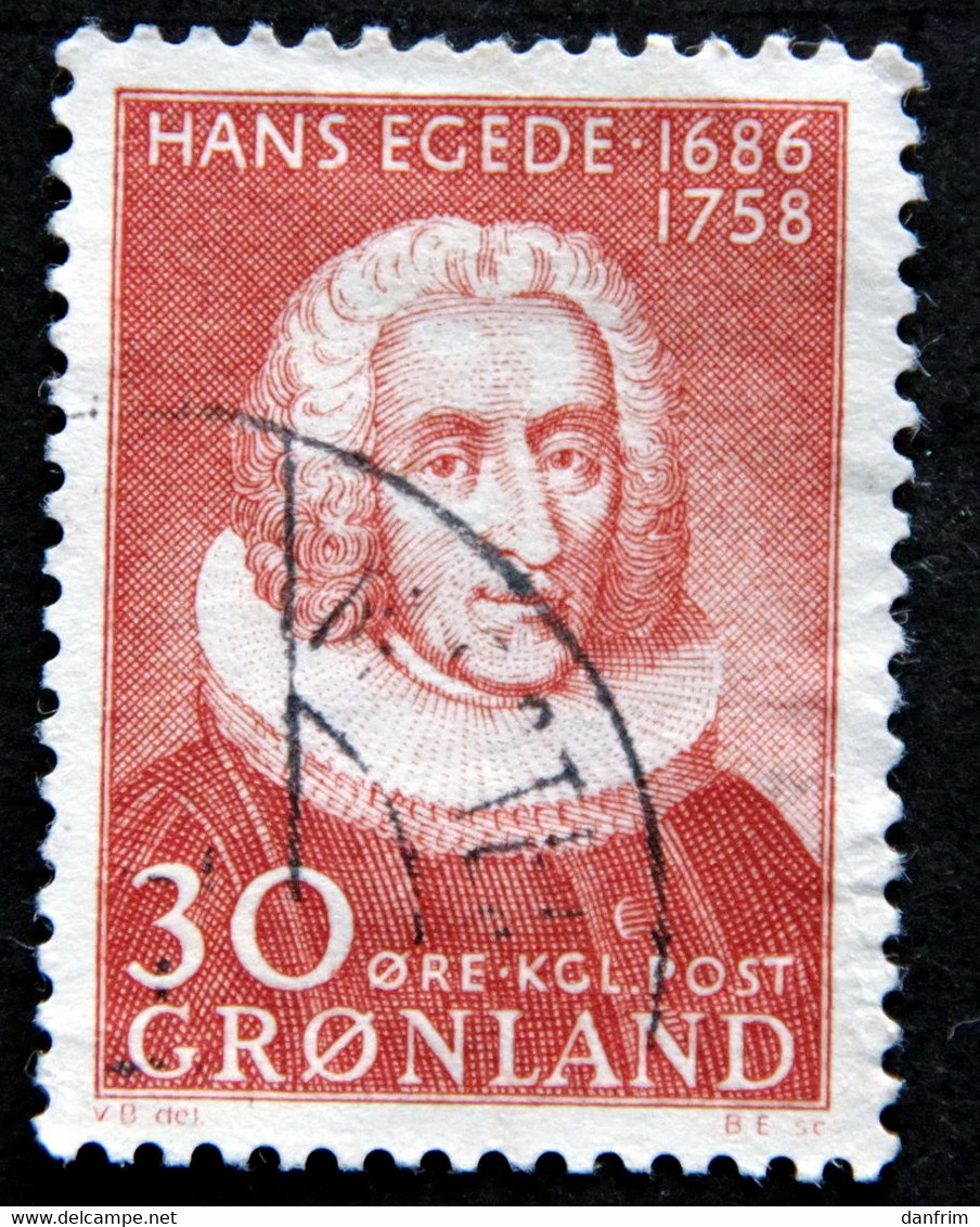 Greenland 1958 Hans Egede Missionær. Minr.42 ( Lot H 811 ) - Usados