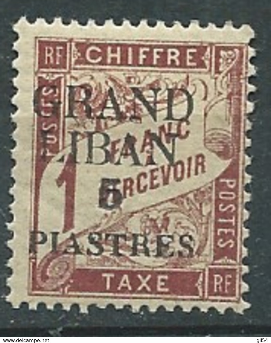 Grand Liban - Taxe - Yvert Série N° 5 * Trace De Charniere -  Ava 32110 - Strafport