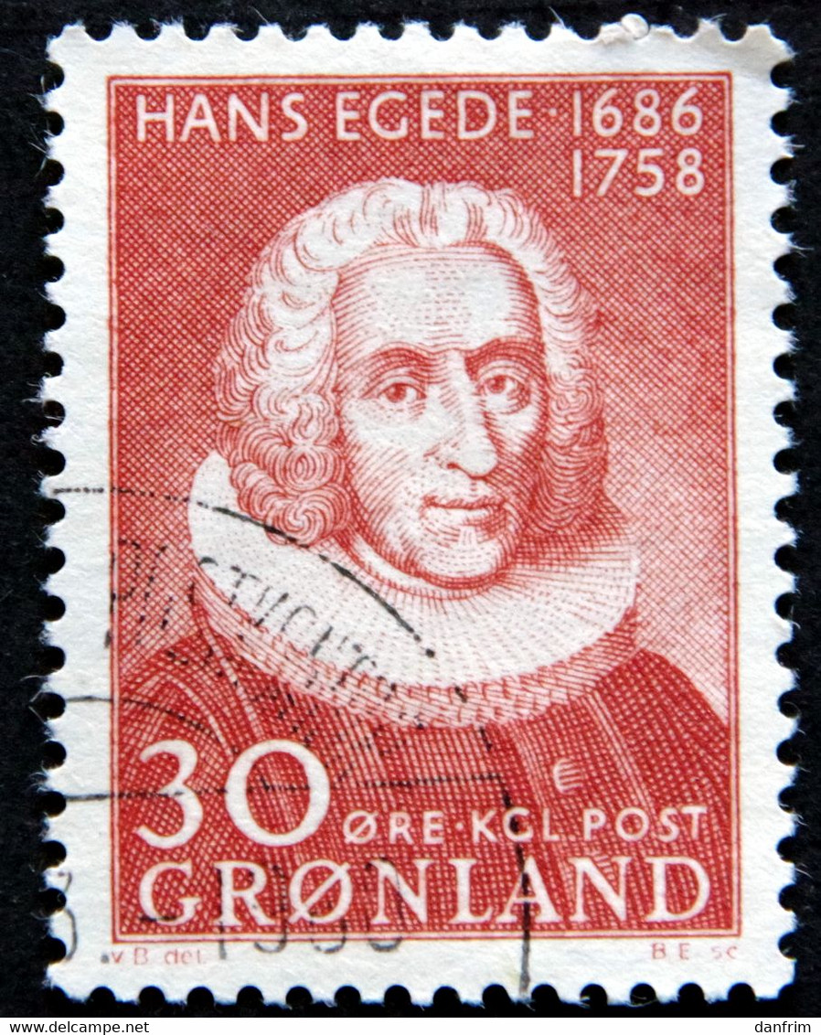 Greenland 1958 Hans Egede Missionær. Minr.42 ( Lot H 817 ) - Usados
