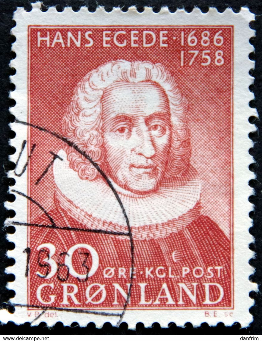 Greenland 1958 Hans Egede Missionær. Minr.42 ( Lot H 821 ) - Usados