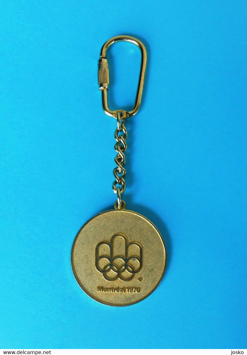 YUGOSLAV NOC For SUMMER OLYMPIC GAMES MONTREAL 1976 CANADA - Vintage Keychain * Olympiade Olympia Jeux Olympiques - Apparel, Souvenirs & Other