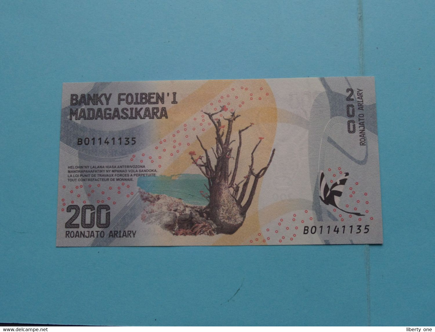 200 Ariary ( BO1141135 ) Madagasikara - 2017 ( For Grade, Please See Photo ) UNC ! - Madagaskar