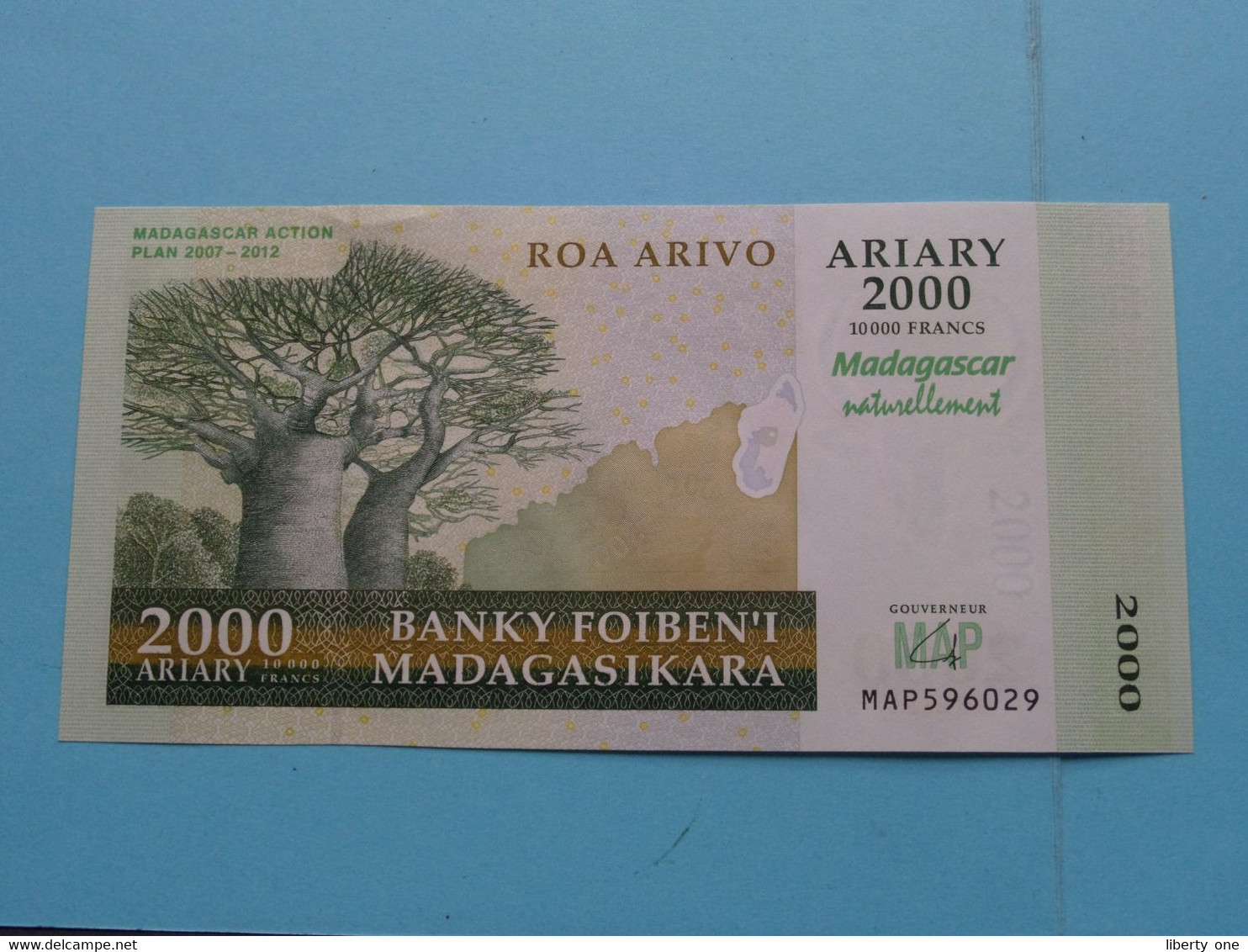 2000 Ariary ( 10000 Francs - MAP596029 ) Madagasikara ( For Grade, Please See Photo ) UNC ! - Madagaskar