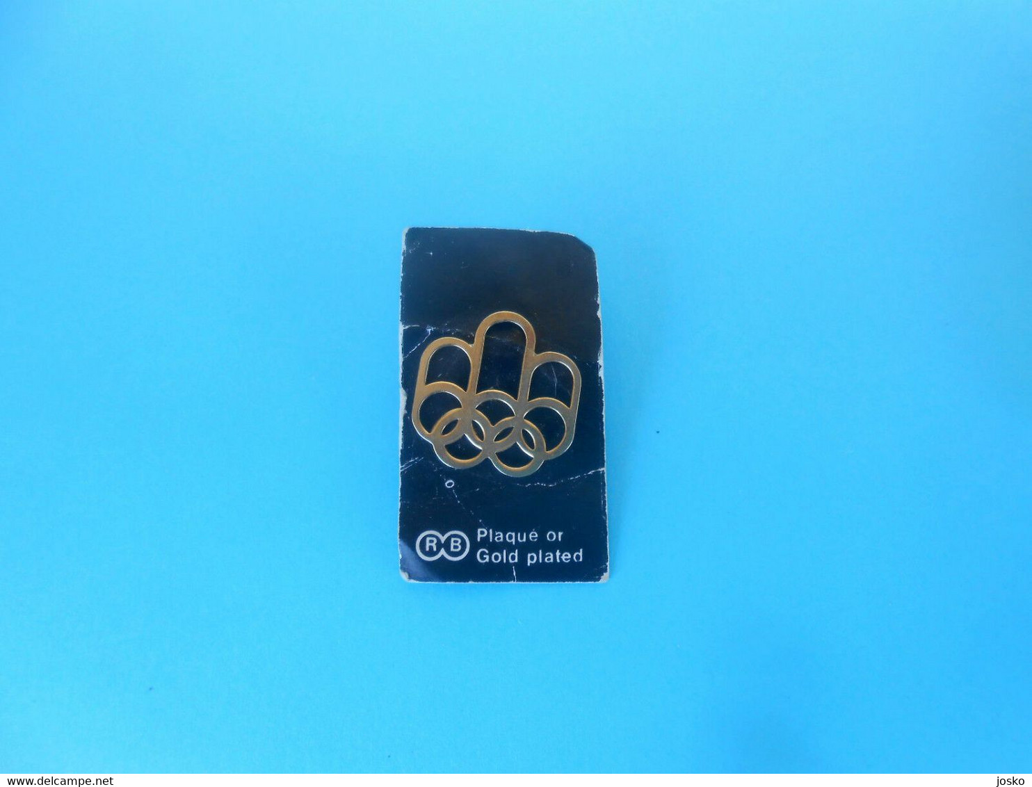SUMMER OLYMPIC GAMES 1976 MONTREAL - Yugoslavian Old Pin Badge * Jeux Olympiques Olympia Olimpiadi Olimpici Gorenje - Kleding, Souvenirs & Andere