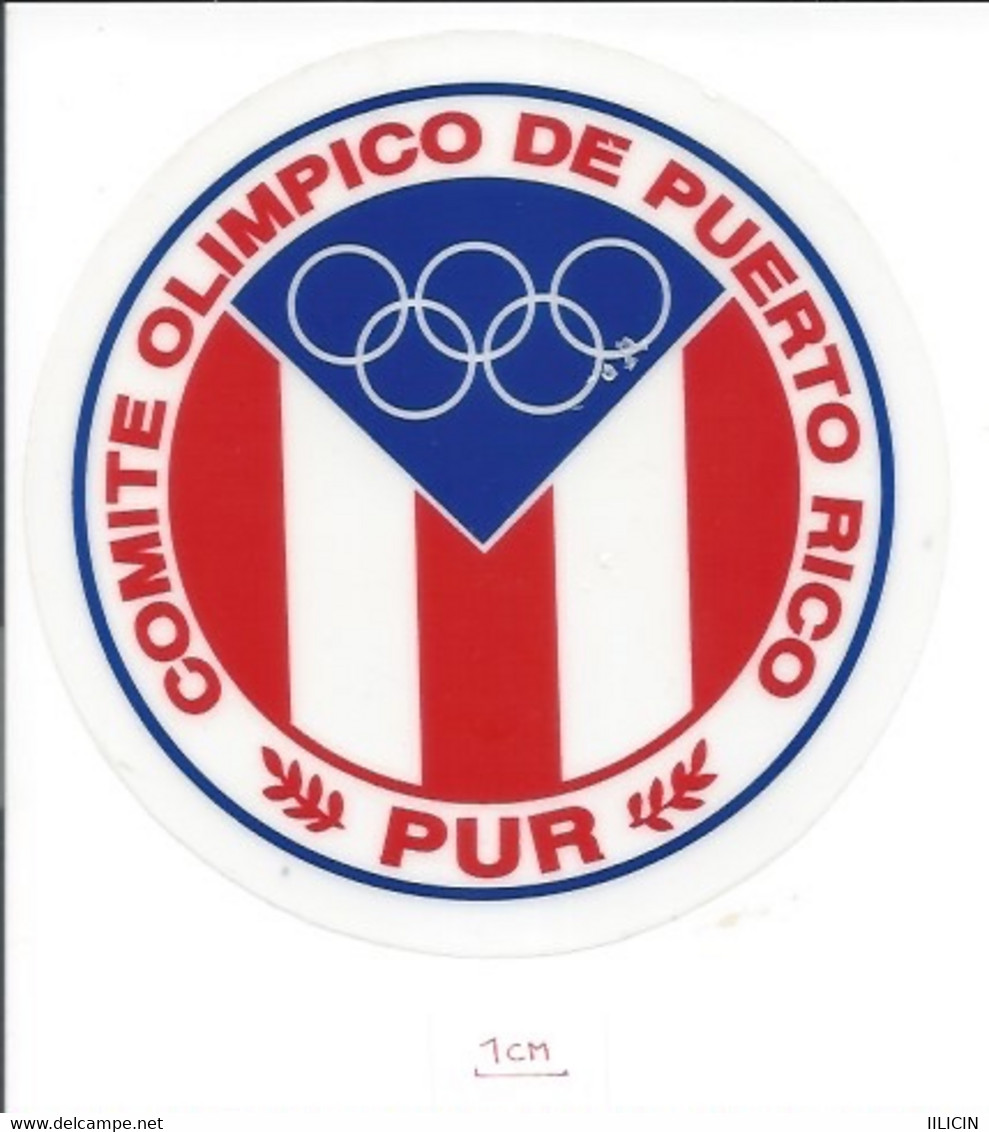 Sticker SU000204 - National Olympics Committee NOC Puerto Rico - Bekleidung, Souvenirs Und Sonstige