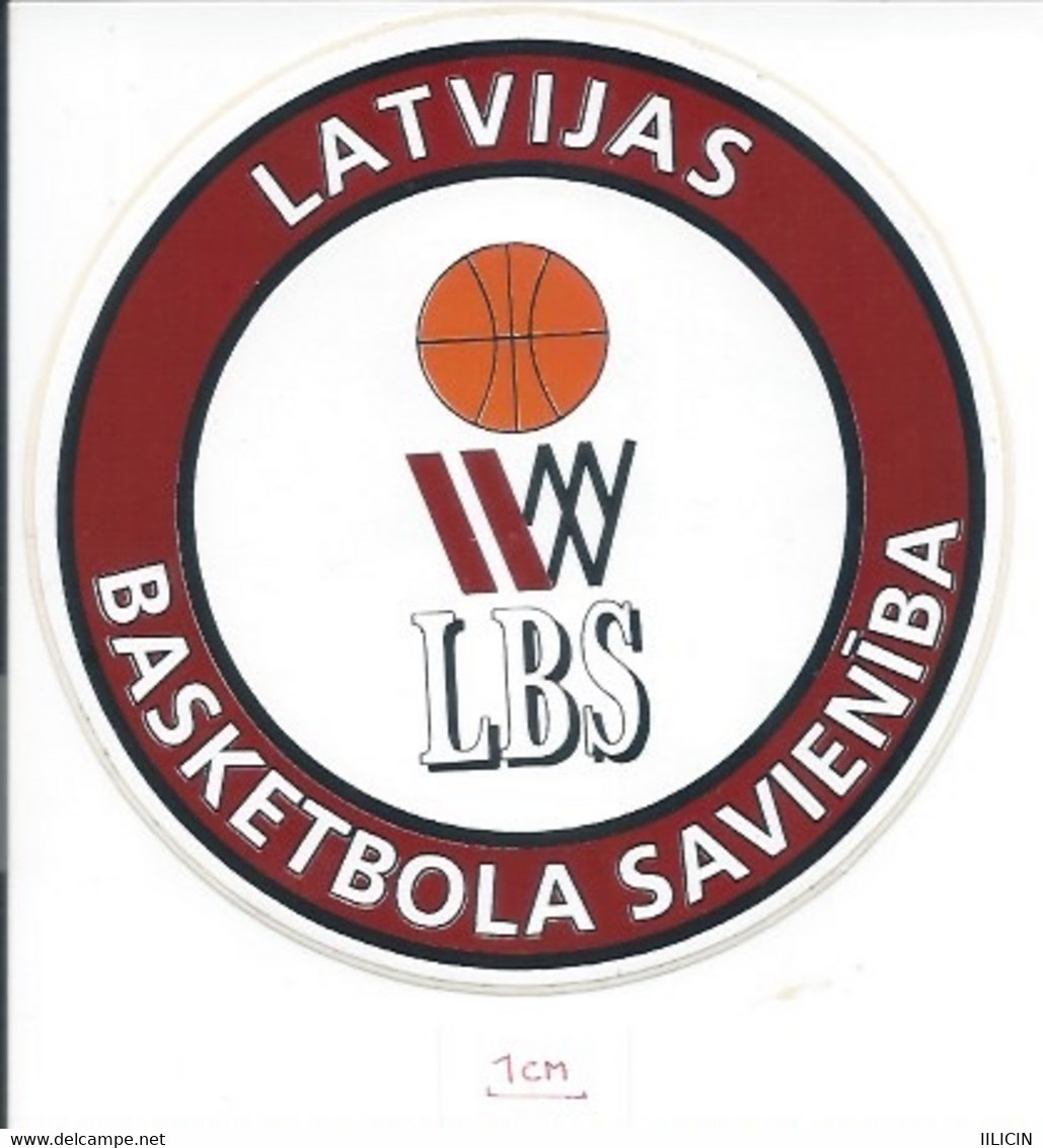 Sticker SU000208 - Basketball Latvia LBS Association Federation Union - Bekleidung, Souvenirs Und Sonstige