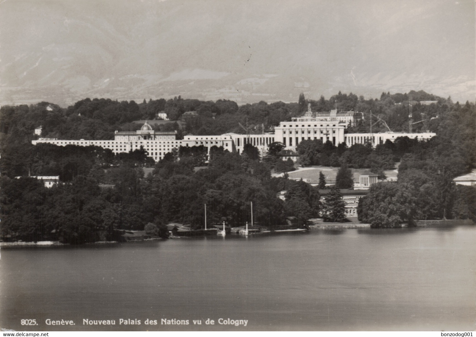 Nouveau Palais Des Nations, Geneva, Switzerland, Seen From Cologny. Unposted - Cologny