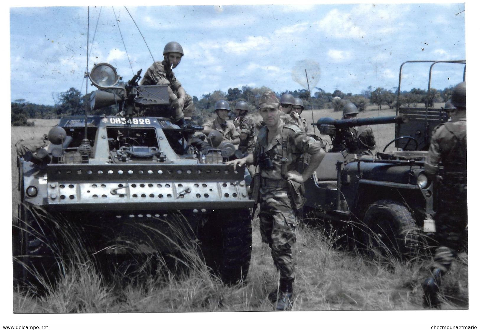 1972 GABON CHAR JEEP MILITAIRES - PHOTO - Guerre, Militaire