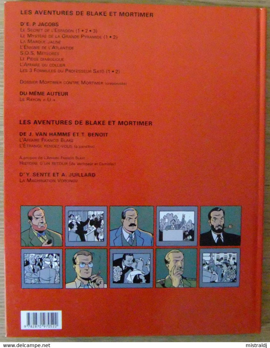 Blake Et Mortimer N°14 La Machination Voronov, Première édition, 2000 - Jacobs E.P.