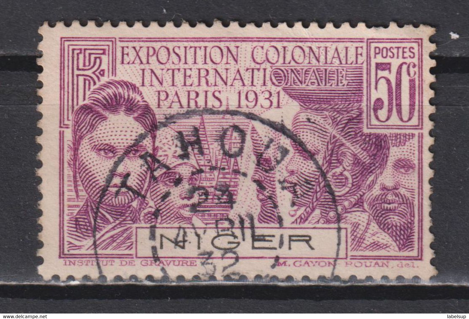 Timbre Oblitéré Du Niger De 1931 N°54 - Used Stamps