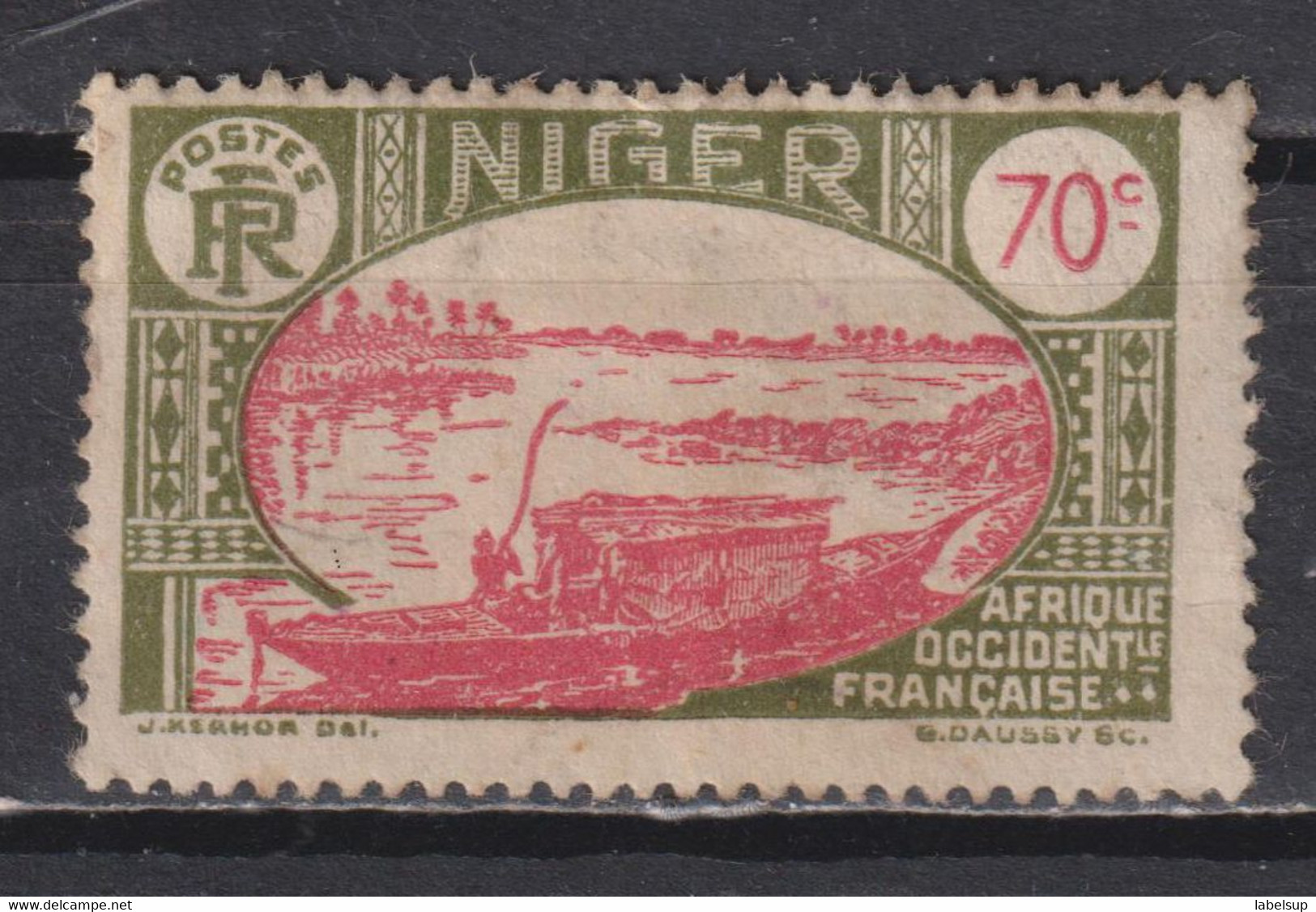 Timbre Oblitéré Du Niger De 1939 N°78 - Oblitérés