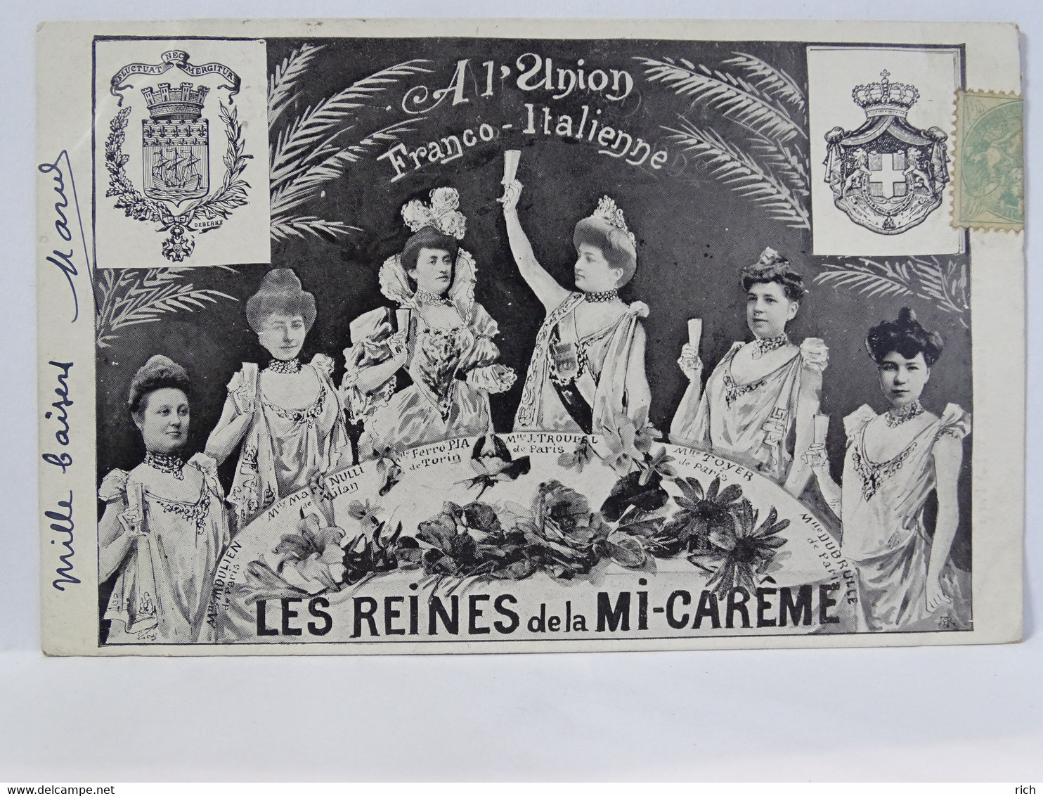 CPA - A L'Union Franco Italienne - Les Reine De La Mi Carême - Personnages