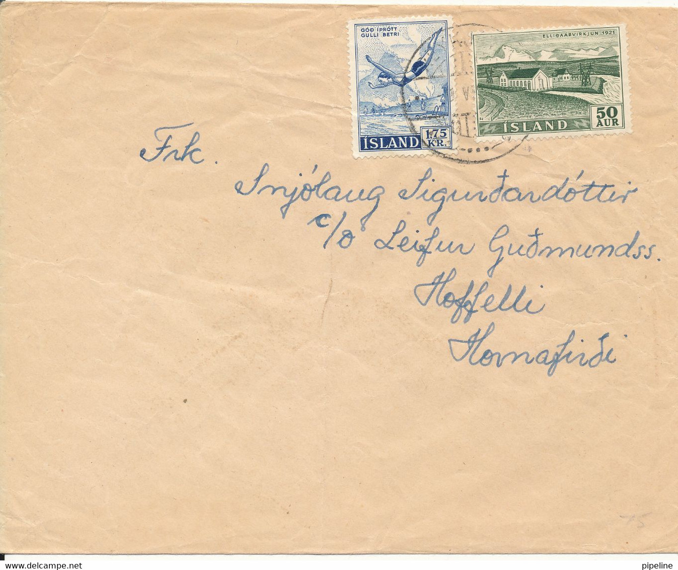 Iceland Cover Reykjavik 1956 ?? - Covers & Documents