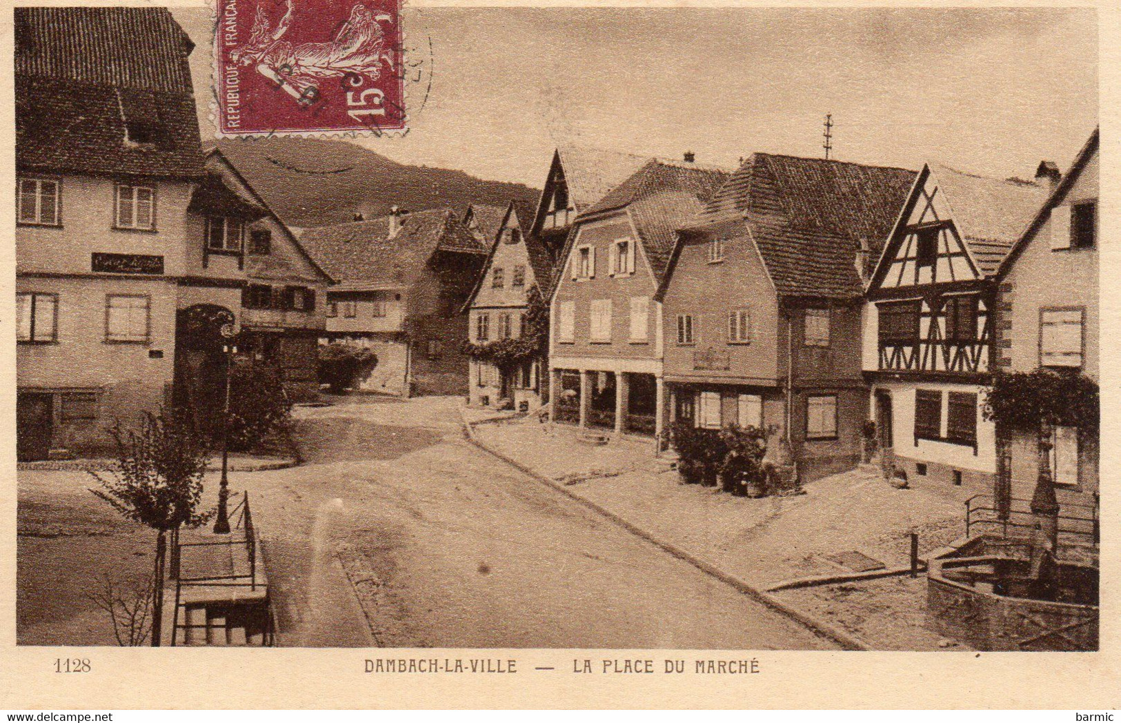 DAMBACH LA VILLE, LA PLACE DU MARCHE  REF 5190 - Dambach-la-ville