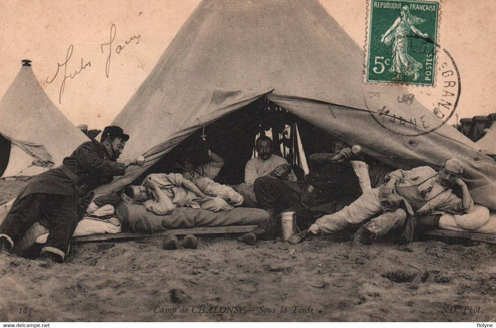 Camp De Châlons - Militaria - Sous La Tente - Scène Militaire - Camp De Châlons - Mourmelon