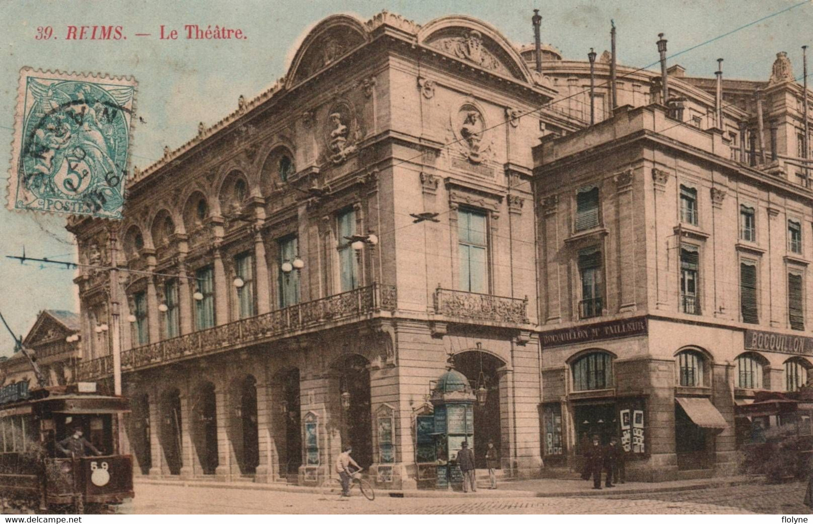 Reims - Vue Sur Le Théâtre - Tram Tramway - Salle De Spectacle - Reims