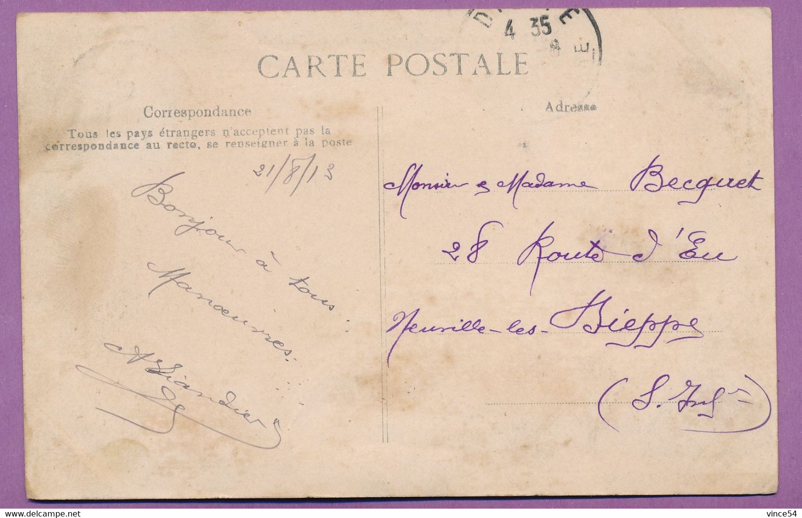BEYNES  - Avenue De La Gare Et Vue Générale - Circulé 1913 - Beynes