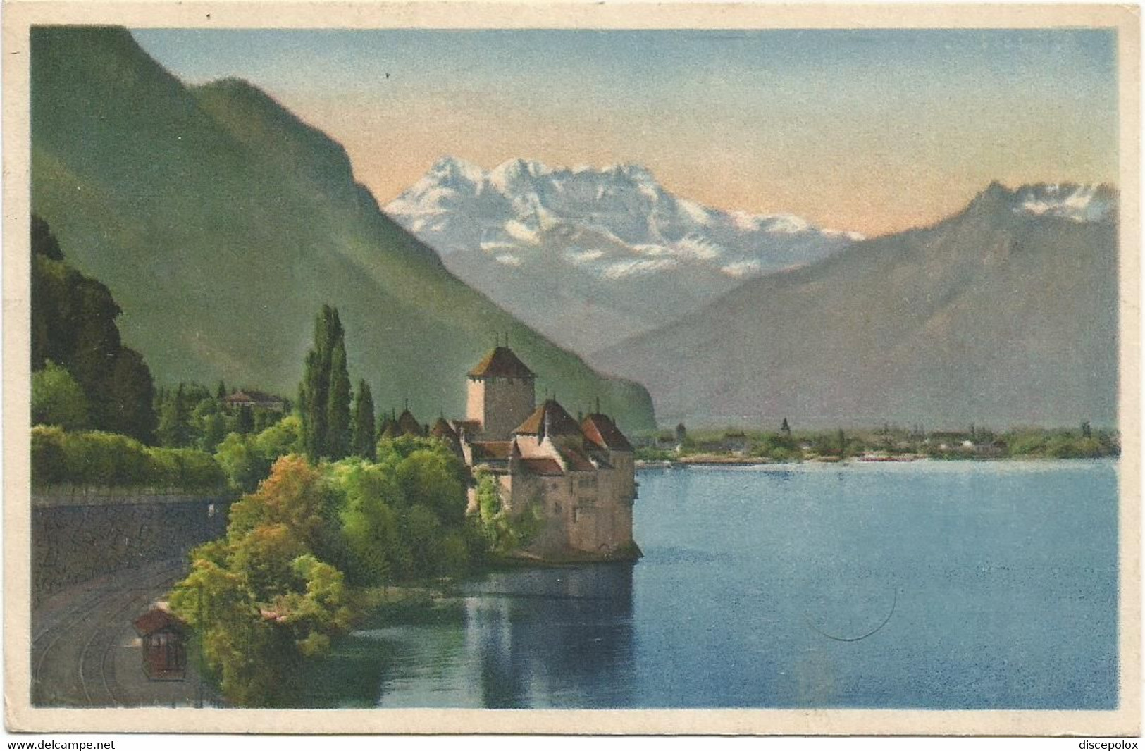 AC4564 Veytaux - Chateau De Chillon Et Les Dents Du Midi / Viaggiata 1949 - Veytaux