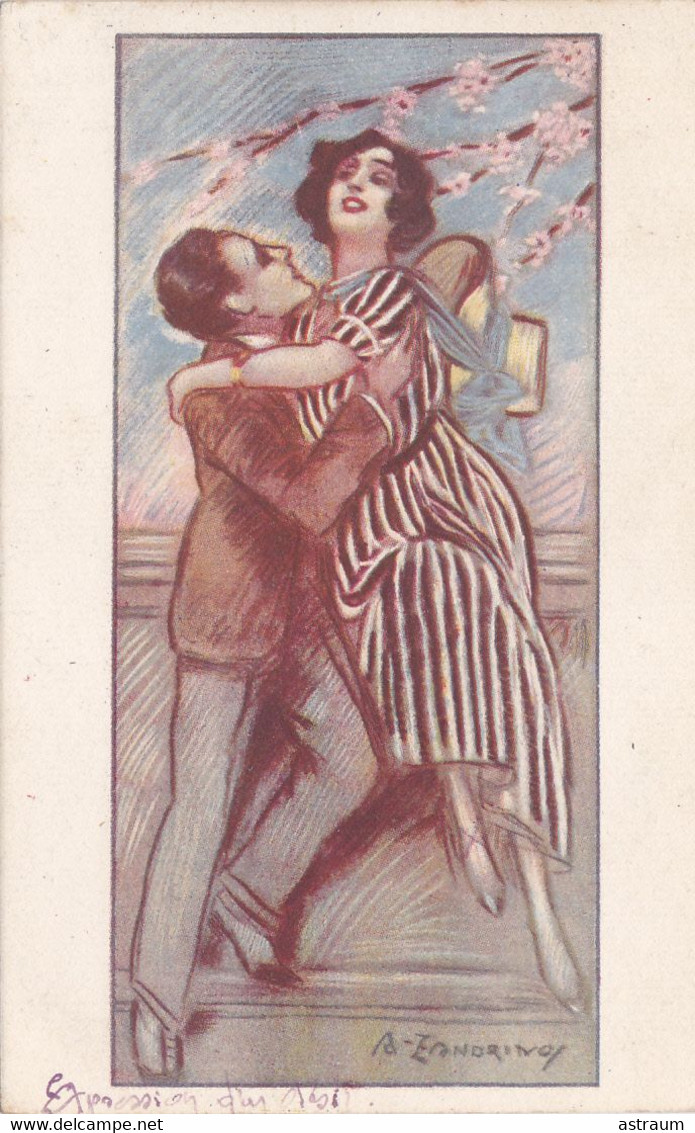 Cpa- Illustrateur Adelina Zandrino - Couple Qui S'amuse -uff Rev Stampa N°3459- 89 / 4 - Zandrino