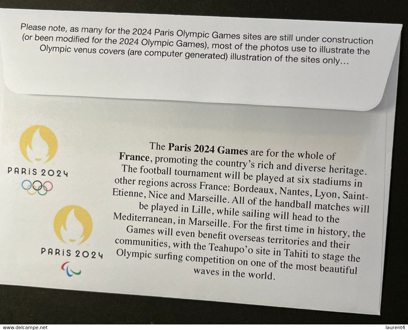 (2 N 34) 2024 France - Paris Olympic Games (1-1-2023) Location - Paris - Elancourt Hill (Mountain Bike) - Verano 2024 : París