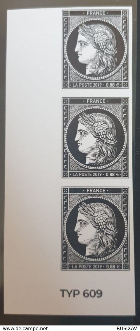 France 2019 Bande De 3 Timbres 5305 Cérès 0,88 € - CERES 170 ANS DU 1ER TIMBRE FRANCAIS - - 2011-2020