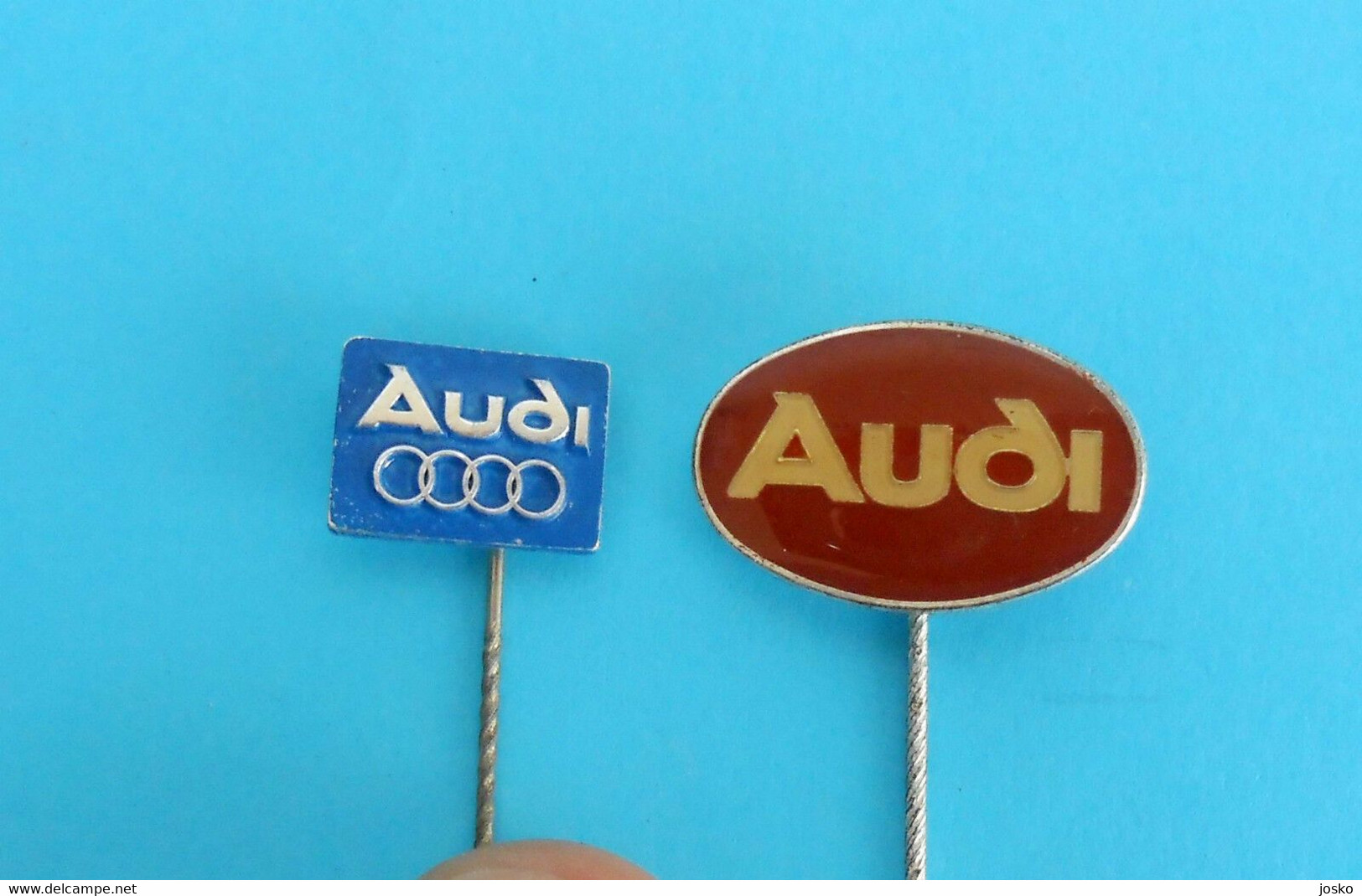 AUDI - Lot Of 2. Vintage Pin Badges * Germany Car Automobile Auto Automobil Deutchland - Audi