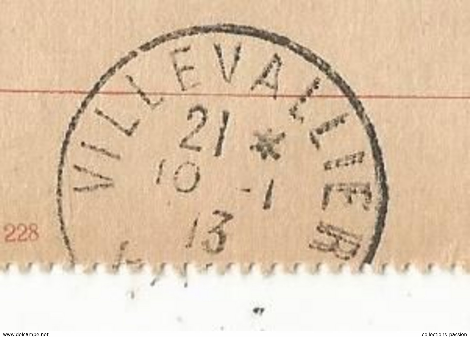 CARTE-LETTRE, Entier Postal, VILLEVALLIER , YONNE,  AUXERRE,  1913, 4 Scans - Kartenbriefe